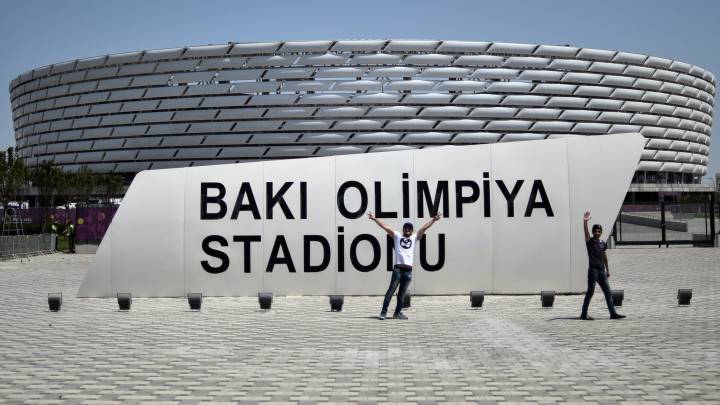 El Olímpico de Bakú, donde juega el Qarabag sus partidos de Champions como el de mañana ante el Atlético.