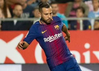 Jordi Alba, baja de última hora para enfrentarse al Olympiacos