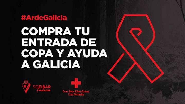 Eibar to donate Copa gate to victims of Galicia wildfires