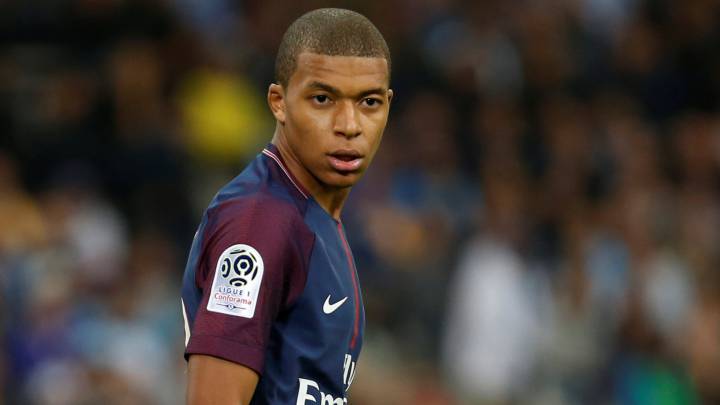 El delantero del PSG, Kylian Mbappé.
