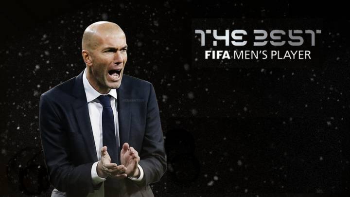 Zinedine Zidane. premio 'The Best' al Mejor Entrenador.