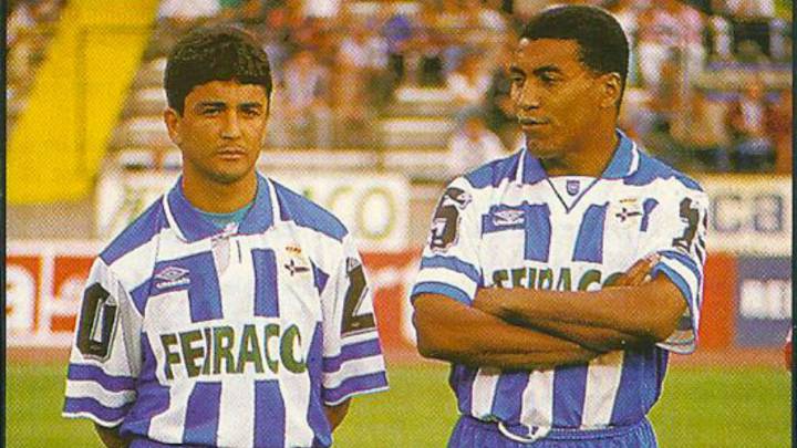 Bebeto y Mauro Silva, exjugadores del Deportivo.