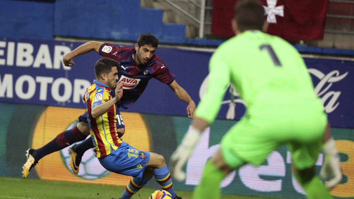 Eibar-Levante: goles, resumen y resultado