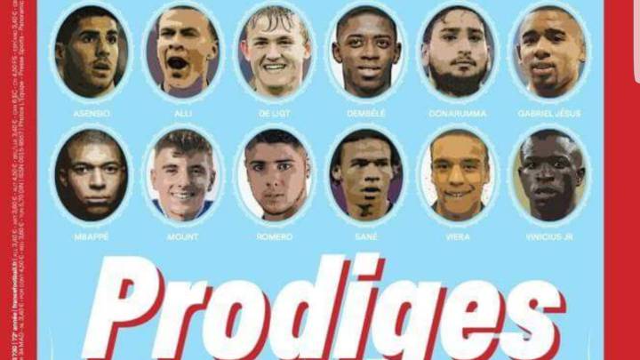 Asensio y Vinicius están entre los 12 prodigios de France Football