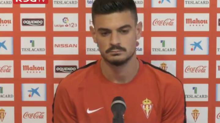 Sergio Álvarez, jugador del Sporting.
