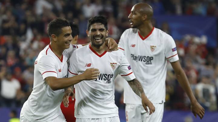 1x1 del Sevilla: Nzonzi y Banega recuperaron su mejor versión y dominaron el centro del campo ante el Spartak de Moscú. Bien Pizarro y otra vez Sarabia.