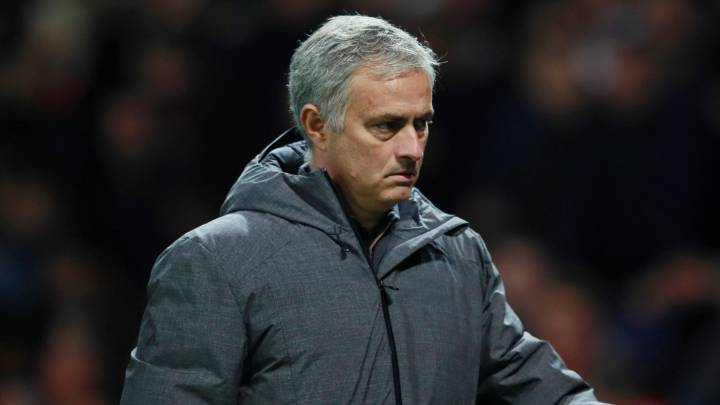 Mourinho con el Manchester United.