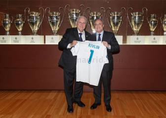 El presidente de israel visita el estadio Santiago Bernabéu