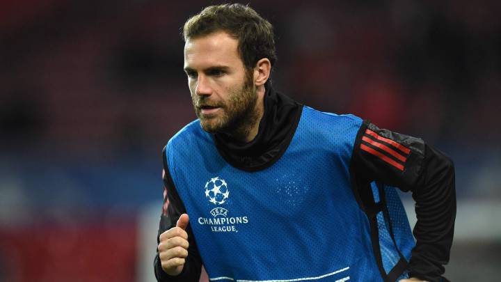 El futbolista español del Manchester United, Juan Mata.