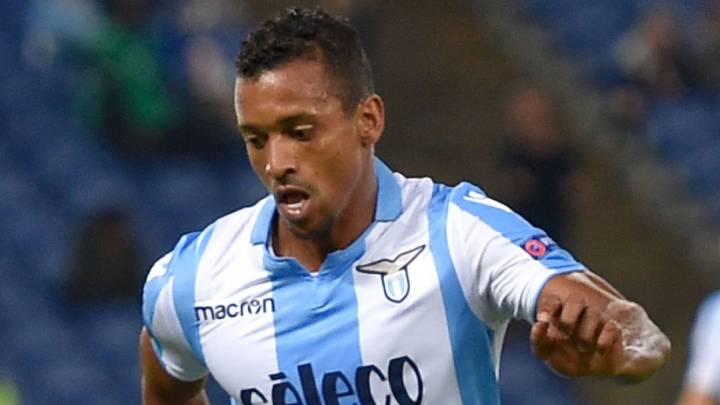 Nani, durante un partido de la Lazio.
