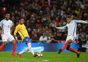 Inglaterra y Brasil empatan en flojo partido en Wembley