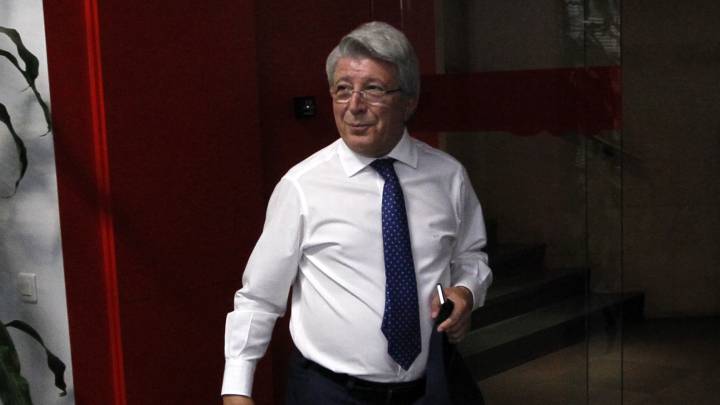 El presidente del Atlético de Madrid, Enrique Cerezo.