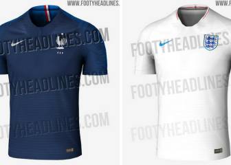 Filtran las camisetas de Francia e Inglaterra para el Mundial