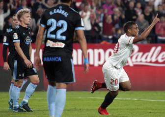 Muriel y Nolito remontan para que el Sevilla gane al Celta