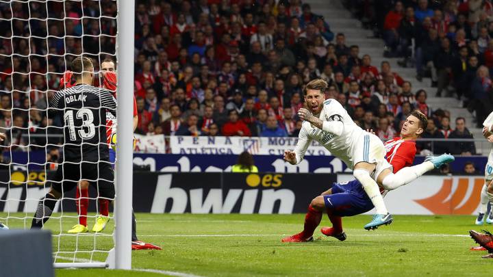 Momento en que Lucas rompió la nariz a Ramos.