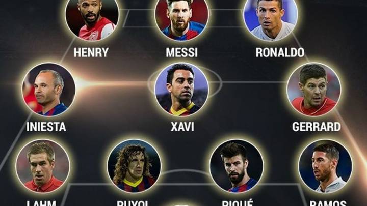 El equipo de estrellas: los más votados de UEFA en el siglo XXI
