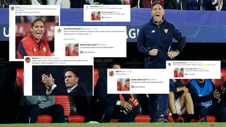 Emotional messages for Sevilla's Toto #FuerzaBerizzo