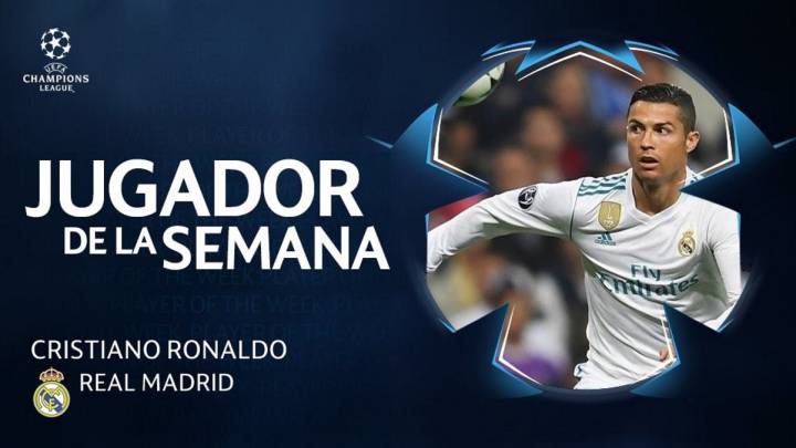 Cristiano Ronaldo, jugador de la semana.