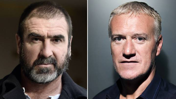 Eric Cantona y Didier Deschamps.