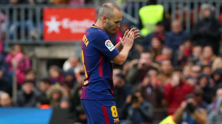 Calf injury rules Iniesta out of Sporting Lisbon game