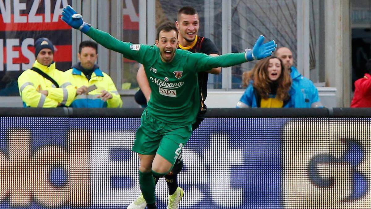 Histórico Benevento: primer punto con gol del portero