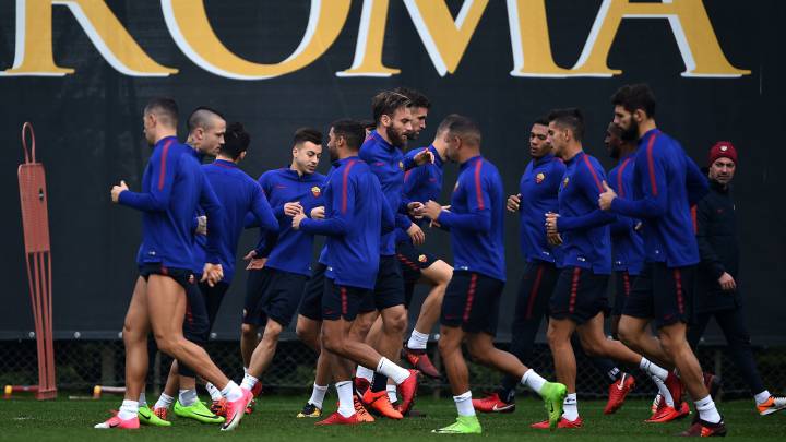 El Roma se entrenó ayer en casa sabiendo que depende de sí mismo para pasar a octavos.