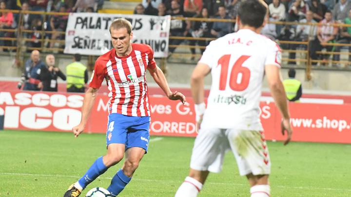 Alex Bergantiños, jugador del Sporting.