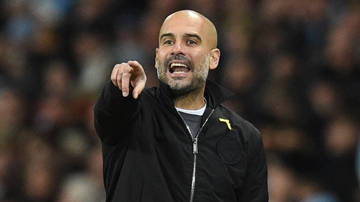 Guardiola con el Manchester City.