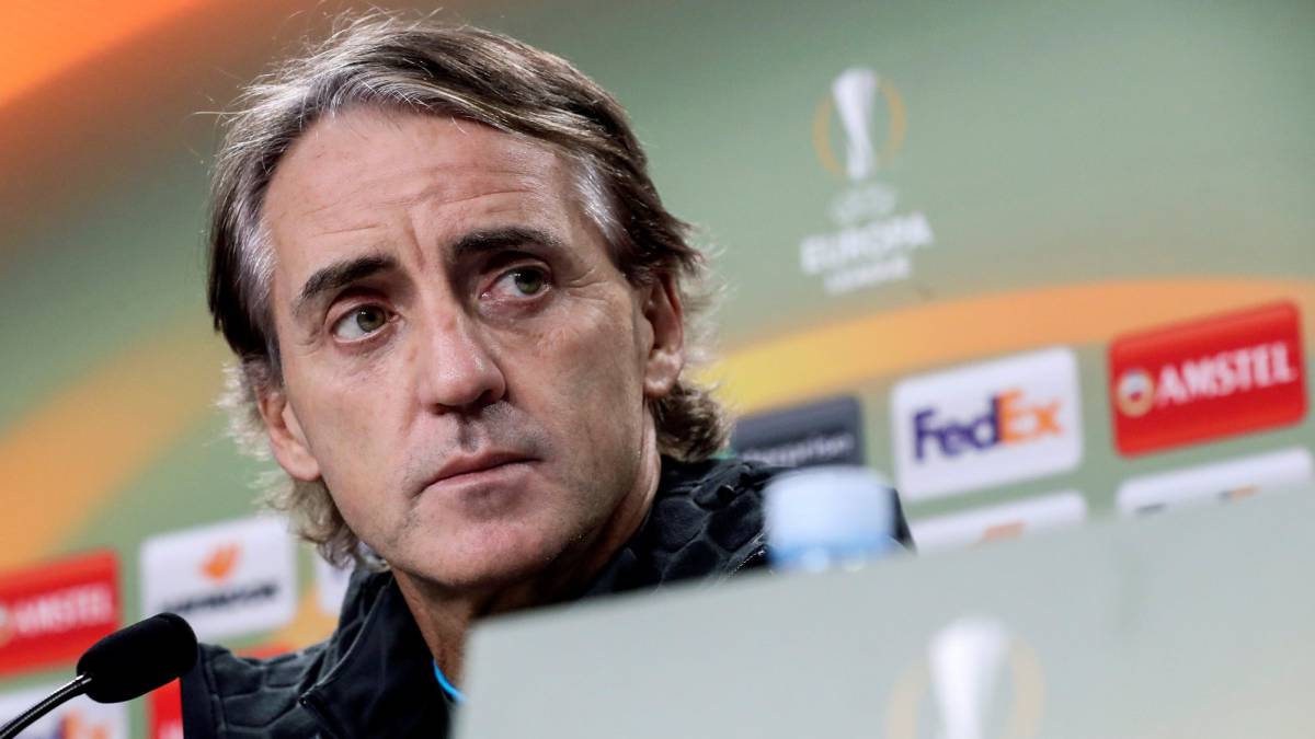 El entrenador de Zenit de San Petesburgo el italiano Roberto Mancini