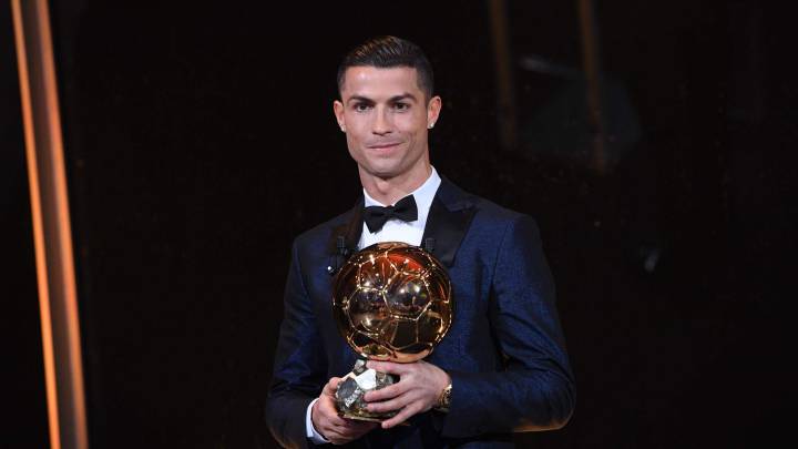 Cristiano, con su quinto Balón de Oro.