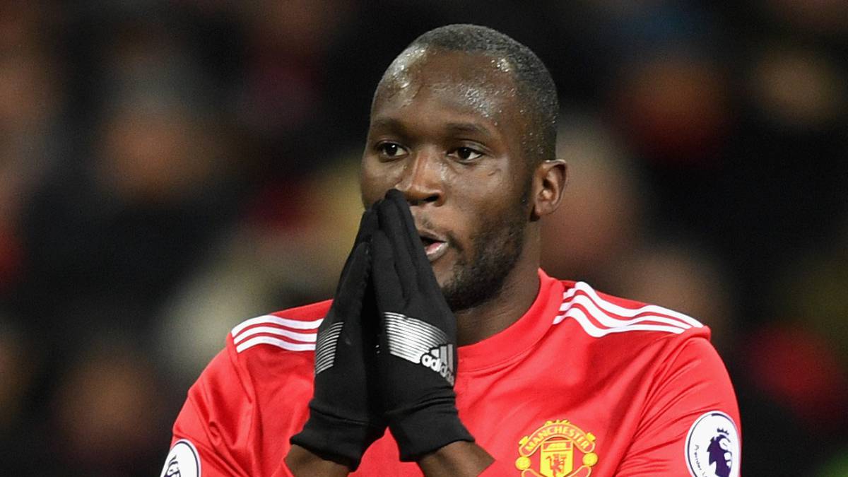 El delantero belga del Manchester United, Romelu Lukaku, durante un partido.