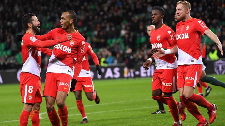 El Mónaco golea al Saint-Etienne y sigue lanzado en Liga.