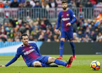 11 yellows for Busquets in 23 games with Antonio Mateu in charge