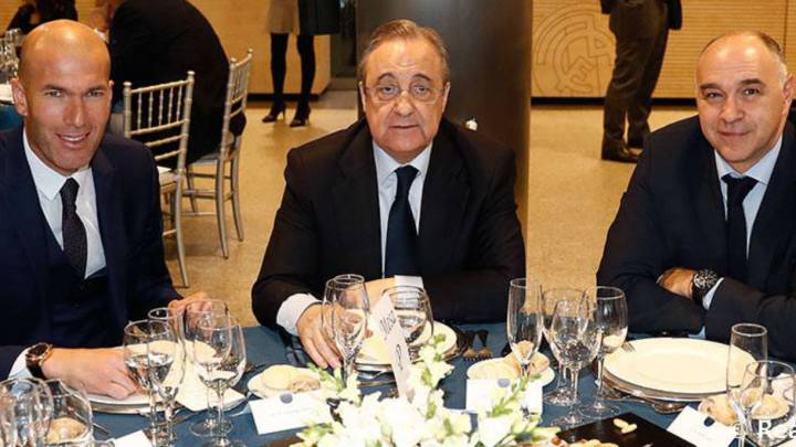 El Madrid inicia la semana del Clásico con su comida navideña.