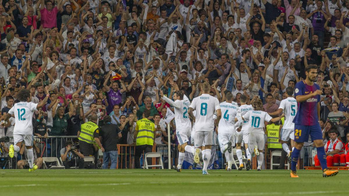 El último Real Madrid-Barcelona fue en la Supercopa de España y el Madrid ganó 2-0.