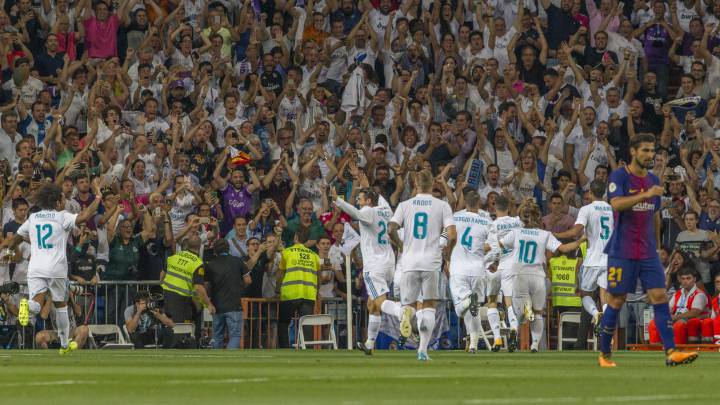 El último Real Madrid-Barcelona fue en la Supercopa de España y el Madrid ganó 2-0.