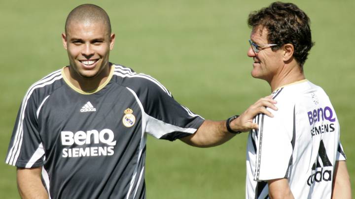 Ronaldo y Capello durante su etapa en el Madrid.