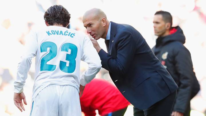 Zidane a Kovacic, sobre Messi: "Síguele así por todo el campo"