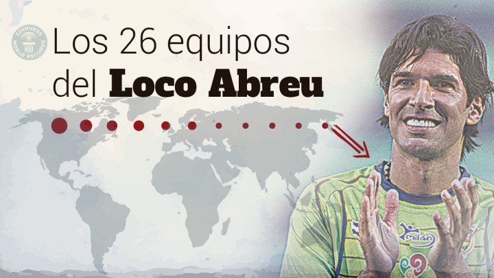 Abreu y su récord Guinness: 26 clubes distintos en una carrera