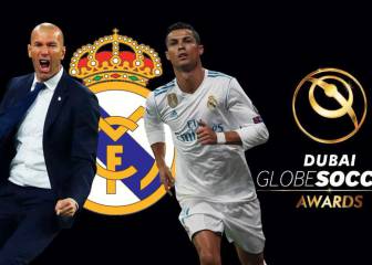 Ronaldo, Real Madrid, and Zidane win at Globe Soccer 2017 awards