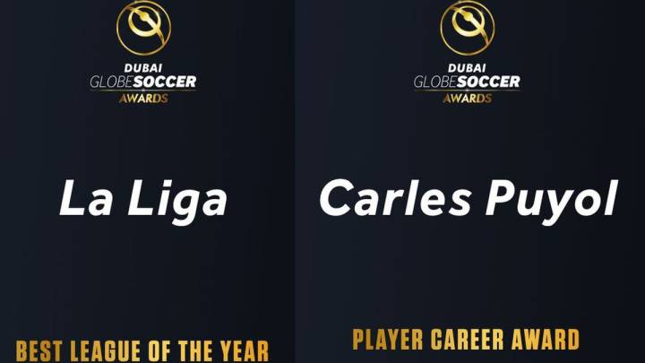 Puyol y la Liga, premiados en la Gala Globe Soccer Awards