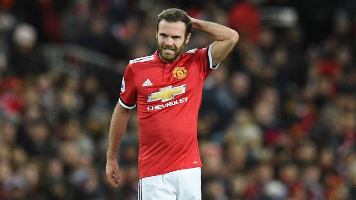 Juan Mata, con el Manchester United.