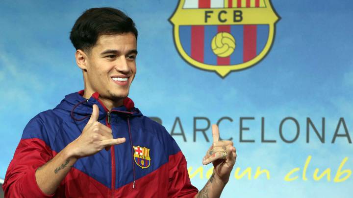 El jugador brasileño del Barcelona, Phillipe Coutinho.