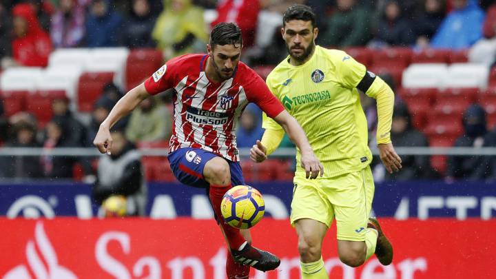 Koke con el Atlético.