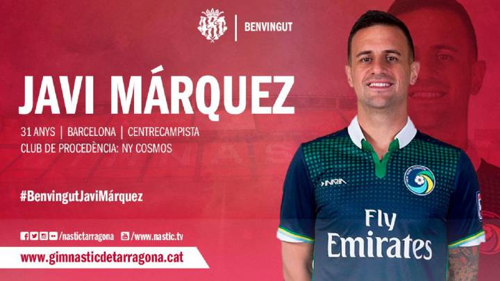 Javi Márquez refuerza la medular: firma hasta 2020