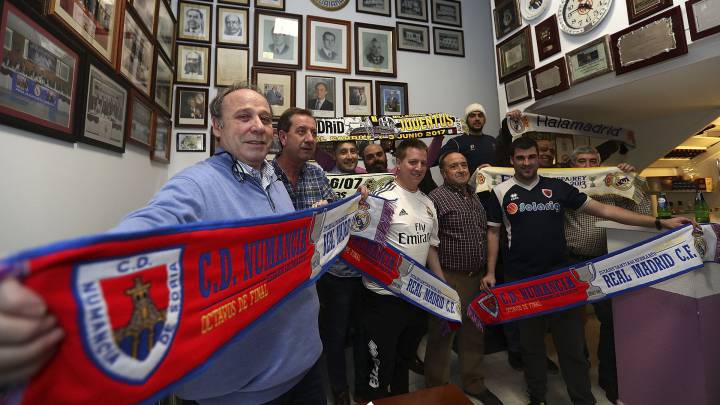 La Peña Madridista Soriana, en su sede social