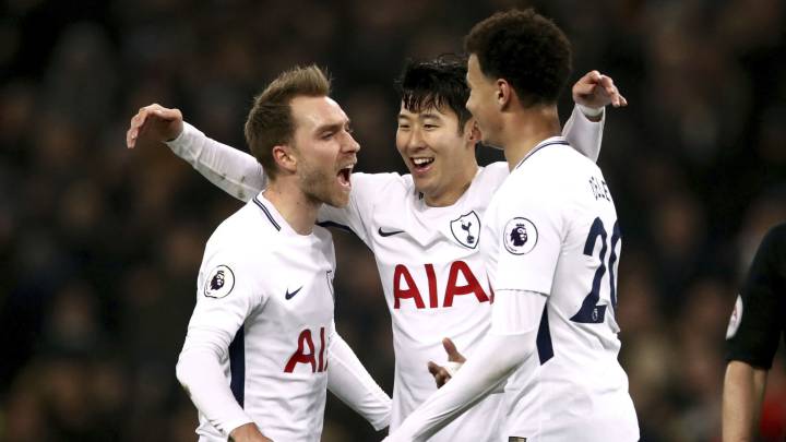 El Tottenham golea al Everton y se acerca a Champions