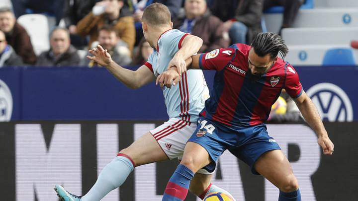 Sigue el Levante-Celta en vivo y en directo online, partido de la jornada 19 de LaLiga Santander; hoy, 14 de enero a las 12:00 horas en el Ciudad de Valencia
