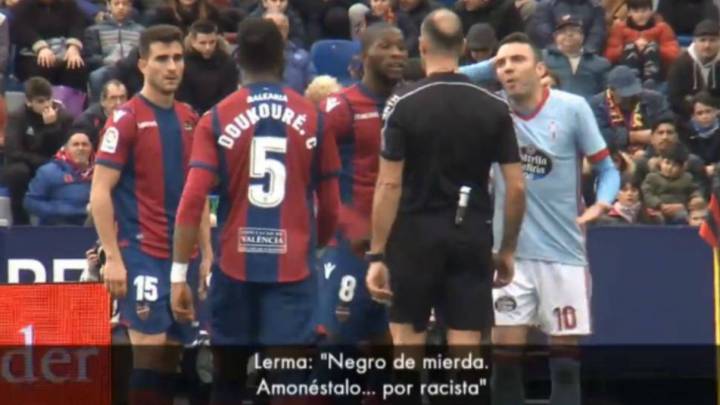 Las imágenes de Movistar sólo demuestran que Aspas llamó "muerto de hambre" a Lerma.