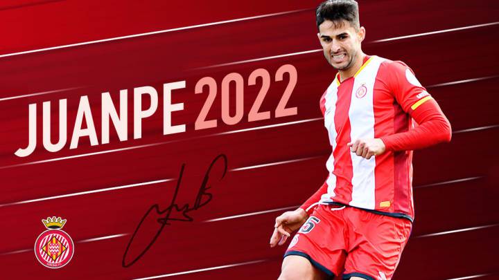 Juanpe Ramírez renueva con el Girona hasta el 2022.